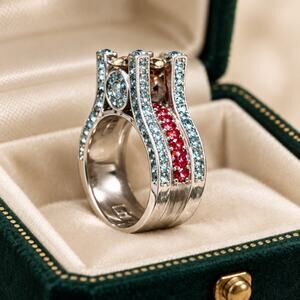Vintage Deco Monarch Ring size 9